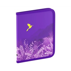 Папка на молнии Berlingo "Flower Art" А5+, 600мкм, с рисунком