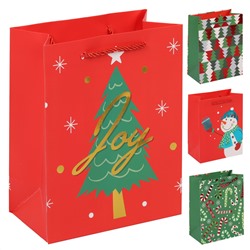 Пакет подарочный НГ 18*23*10 Праздник ассорти 4 вида КОКОС 231876/12/Китай