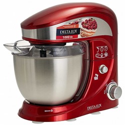 Миксер DELTA LUX DL-5070Р 1000Вт чаша из нерж 4л Красный (2)