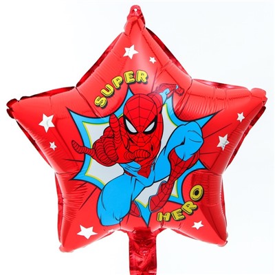 Шар фольгированный "Super hero", Человек-Паук
