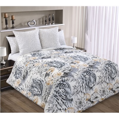 Ткань перкаль Премьер / Белый тигр 1 (основа)