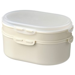 UTBJUDA, Stapelb. Lunchbox trock. Lebensmit., helles Graubeige