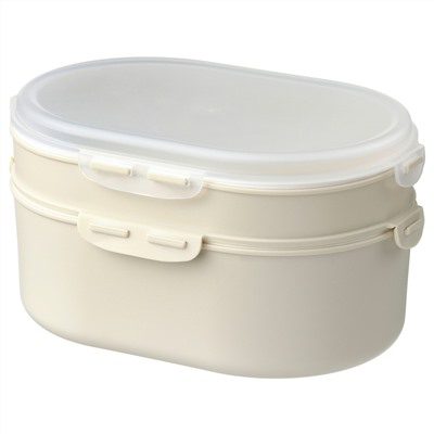 UTBJUDA, Stapelb. Lunchbox trock. Lebensmit., helles Graubeige