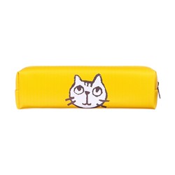 Пенал школьный «Котик», на молнии, МИКС