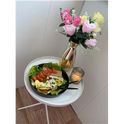 Столик журнальный SHT-CT11
                        белый муар