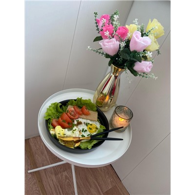 Столик журнальный SHT-CT11
                        белый муар