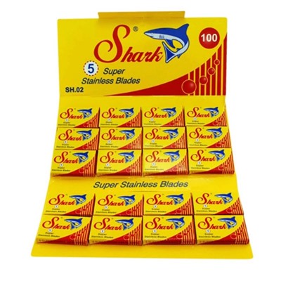 Лезвия для бритья классические двусторонние Lord Super Stainless Shark 5шт.(20X5шт. =100 лезвий) на карте