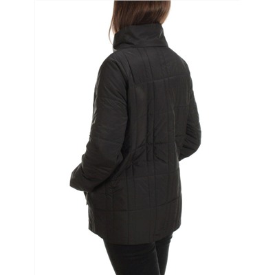 22340 BLACK Куртка демисезонная женская (80 гр. синтепон)