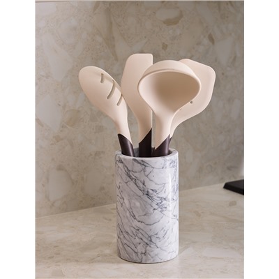 Лопатка с прорезями SmartChef, 32 см, бежевая/бордовая