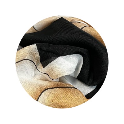 Шарф шифоновый с цветочным рисунком 3D Арт М52/5