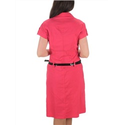 9413 CRIMSON Платье женское (85% хлопок, 10% вискоза, 5% лайкра)