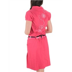 9405 CRIMSON Платье женское (85% хлопок, 10% вискоза, 5% лайкра)