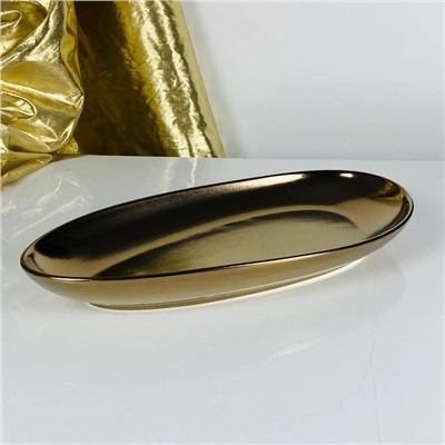 232-008 Глубокое овальное блюдо 38см ВИНТАЖ в под.уп.(х12)Фарфор