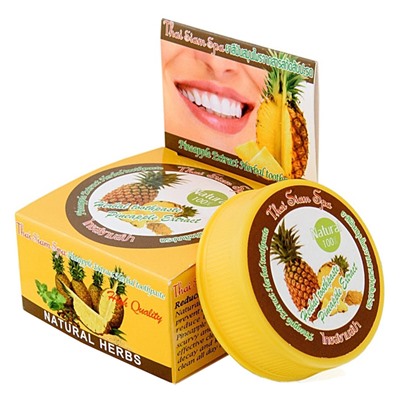 Зубной порошок Thai Siam Spa Pineapple Extract Herbal Toothpaste Ананас 25 гр
