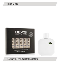 Парфюмерный набор BEAS Lacoste L.12.12. White Blanc Men 5*5 ml M206, Парфюмерный набор Beas M206 создан по мотивам аромата Lacoste L.12.12. White Blanc