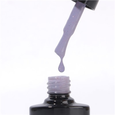 Гель лак для ногтей, с вкраплениями, трехфазный, 8 мл, LED/UV, фиолетовый (27)