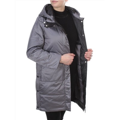 8188 GRAY Пальто демисезонное женское Cloud Lag Cat (100 гр. синтепон)