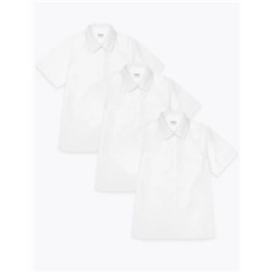 3pk Boys' Slim Easy Iron School Shirts (2-16 Yrs)