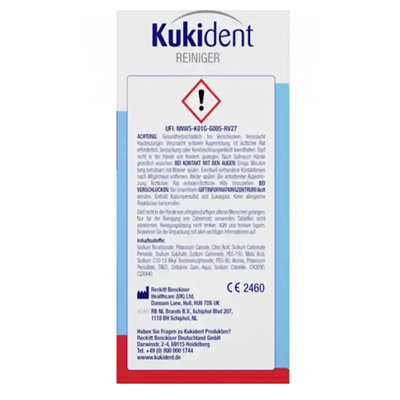 Kukident AktivPlus Tiefenreiniger Gebissreiniger-Tabletten 128 Stk. Чистящее средство для зубного протеза таблетки AktivPlus, 128 шт
