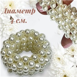 Резинка для волос жемчужная широкая Р3 тип 3