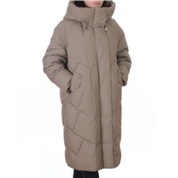 A621 BEIGE Пальто зимнее женское (200 гр. холлофайбер)