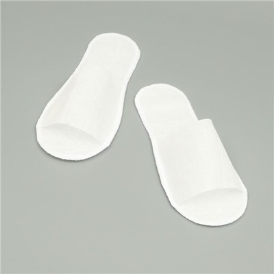 Одноразовые тапочки, эконом, белые, 42 р.