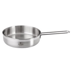 СКОВОРОДА AGNESS PROFESSIONAL 22Х6 СМ, 2,1 Л ВЫСОКОКАЧЕСТВЕННАЯ НЕРЖ СТАЛЬ 18/10 ИНДУКЦИОННОЕ ДНО