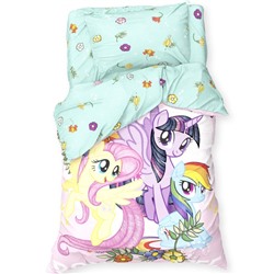 Постельное бельё 1.5 сп Pony team, 143×215 см, 150×214 см, 50×70 см-1 шт., хлопок 100%, поплин