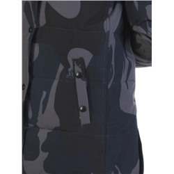 AH3802 MILITARY Пальто женское зимнее (био-пух, натуральный мех лисицы)