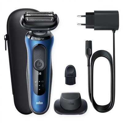 Braun Elektrischer Rasierer fur Manner quot;Series 6 60-B1200squot; in Blau  Электробритва мужская "Series 6 60-B1200s" в синем