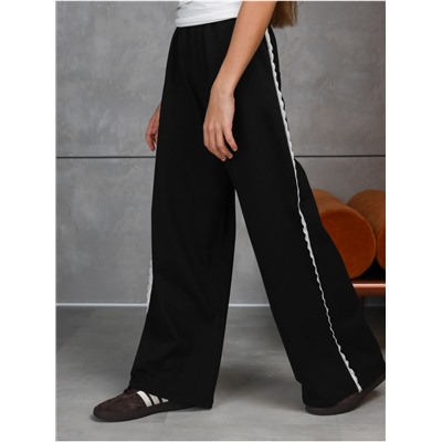 Брюки "Ажур" Черный Девочка