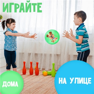 Мяч детский «Пёсик» 22 см, 60 г, цвета микс