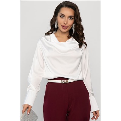 Блуза Шелковая сказка (белая) Б14380-33М