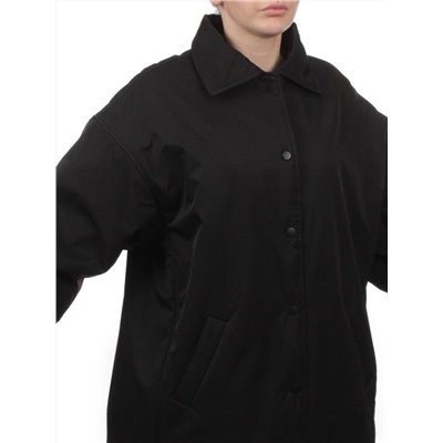 H24-216 BLACK Куртка демисезонная женская (100 гр. синтепон)