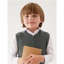Unisex Pure Cotton School Tank Top (2-18 Yrs)