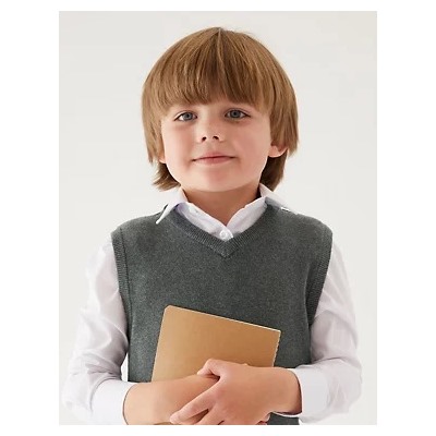 Unisex Pure Cotton School Tank Top (2-18 Yrs)