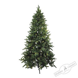 Ель "Лесная опушка" зеленая хвоя PE+PVC (100 LED огней)  h=1,20 м d= 0,76 м