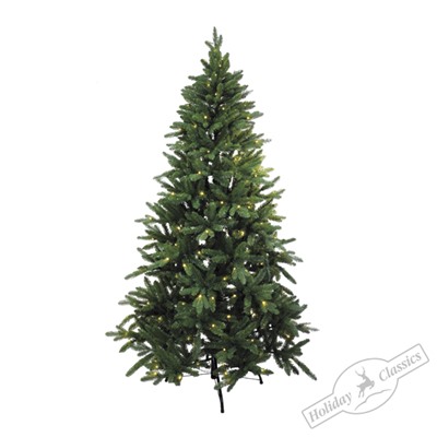 Ель "Лесная опушка" зеленая хвоя PE+PVC (100 LED огней)  h=1,20 м d= 0,76 м