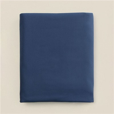 Простыня 1.5 спальная SL Home Percale 300ТС, 160×235 см, синяя, хлопок 100%