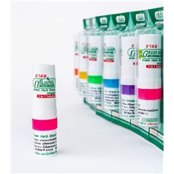 Тайский карманный ингалятор-карандаш 2 в 1 для улучшения дыхания и общего благополучия Green Herb, 8 мл.