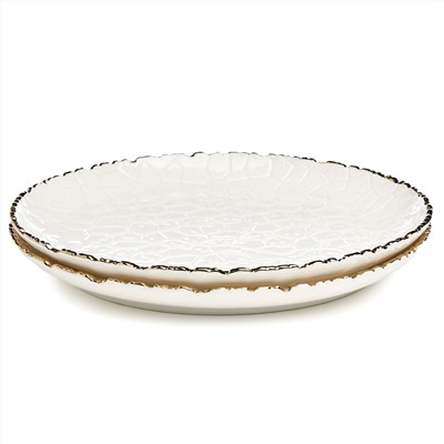 НАБОР ТАРЕЛОК ОБЕДЕННЫХ LEFARD "CHARM" 2 ШТ. 26*2,5 СМ (С ЗОЛОТОЙ ЛИНИЕЙ)