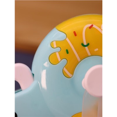 Портативный механический ручной вентилятор «Bagel», mix, шоу-бокс 24 шт.