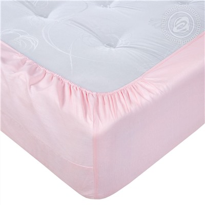 Простыня на резинке из поплина Византия розовый Арт Дизайн