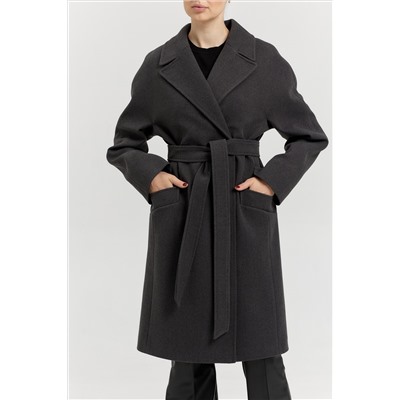 Пальто женское демисезонное 25885 (базальт/рубчик)