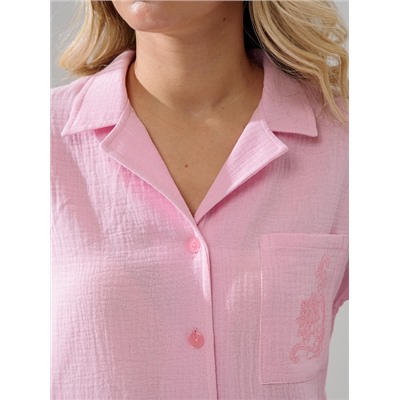 Женская пижама "Муслин" 2403-Мус / Розовый