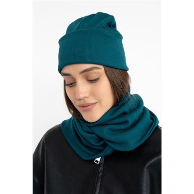 Шапка 25-608L11 изумруд