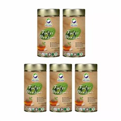 Набор чая с Тулси и Брахми (5 x 100 г), Tulsi Brahmi Tea Set, произв. Organic Wellness