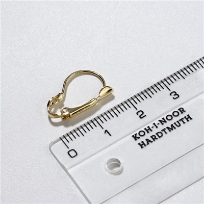 Швензы для сережек с французской застёжкой, 19 мм (набор 5 пар), цвет золото