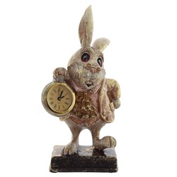 GAEM Фигурка декоративная "Кролик" с часами (LR44х1 н/п), L1, L13 W13 H25 см
