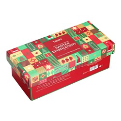 Набор из двух кружек Winter embroidery из коллекции New Year Essential, 410 мл